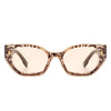 Dawnmist - Geometric Retro Round Irregular Narrow Cat Eye Sunglasses