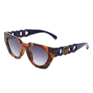 Meridian - Classic Square Retro Flat Top Fashion Sunglasses