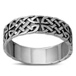 Plain Silver Celtic Band Ring