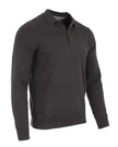 ZIMEGO Pull polo décontracté pour homme – Pull à manches longues en tricot boutonné