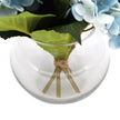 Premium Faux Hydrangea With Glass Vase