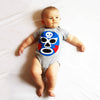 Baby Onesie - Luchador Azul - Blue Mexican Wrestler