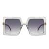 Luminova - Square Oversize Flat Top Fashion Women Sunglasses