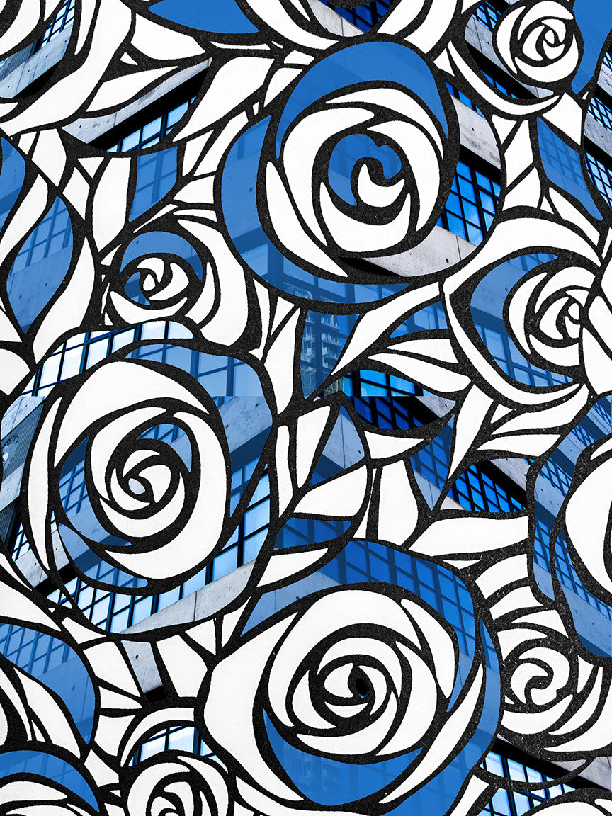 Tote Bag - Blue Roses