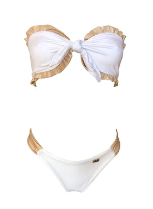 Lexy Bandeau Top & Classic Bottom - White