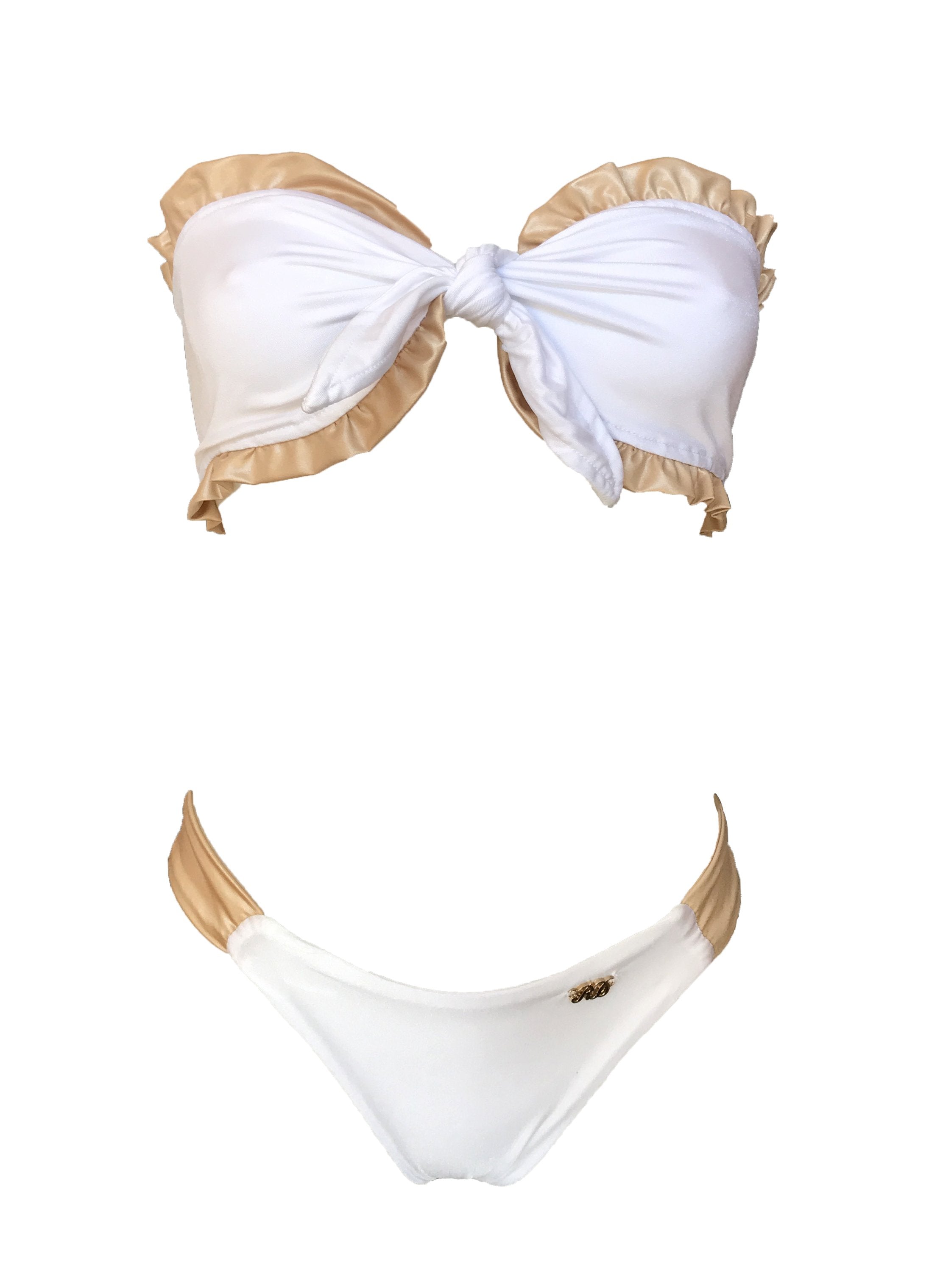 Haut bandeau et bas classique Lexy - Blanc