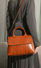 Fashion Cowhide Leather Handbags Business Briefcase Shoulder Bag Tote Bags