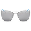 DORSET - Oversize Polygon Mirrored Lens Cat Eye Sunglasses