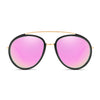 FARMINDALE | Polarized Circle Round Brow-Bar Fashion Sunglasses