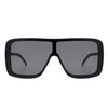 Wildwind - Square Fashion Flat Top Oversize Retro Sunglasses