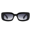 Wonderia - Rectangle Narrow Retro Slim Square Fashion Sunglasses