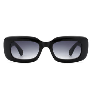 Wonderia - Rectangle Narrow Retro Slim Square Fashion Sunglasses