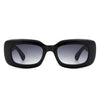 Wonderia - Rectangle Narrow Retro Slim Square Fashion Sunglasses