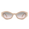 Elysiant - Geometric Oval Slim Fashion Round Cat Eye Sunglasses