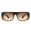 Midnites - Rectangle Retro Oval Fashion Flat Top Vintage Sunglasses