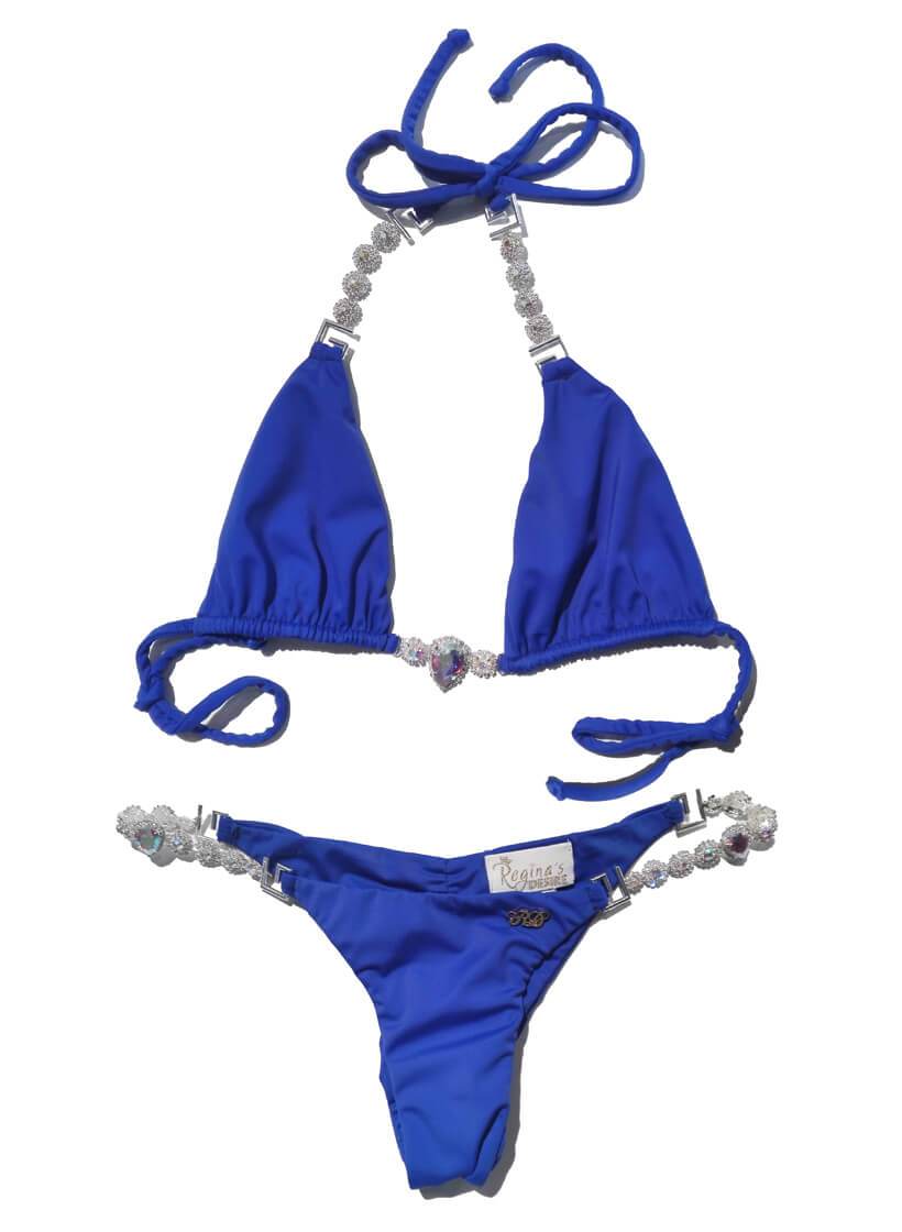 Copy of Belle Triangle Top & Skimpy Bottom - Blue