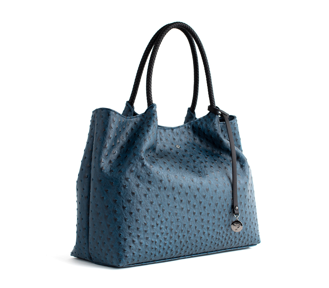 Naomi - Sac fourre-tout en cuir végétalien bleu marine