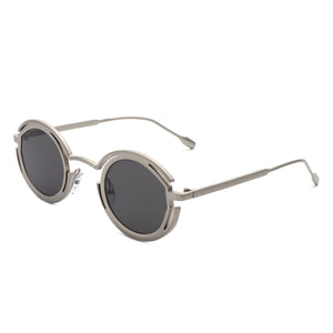 Moonmist - Fashion Circle Geometric Round Futuristic Fashion Sunglasses