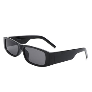 Skyrider - Retro Rectangle Narrow Square Vintage Slim Sunglasses