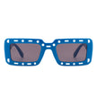 Undynite - Rectangle Irregular Frame Retro Fashion Square Sunglasses