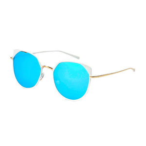 HERSHEY | Women's Flat Lens Metal Frame Cat Eye Sunglasses