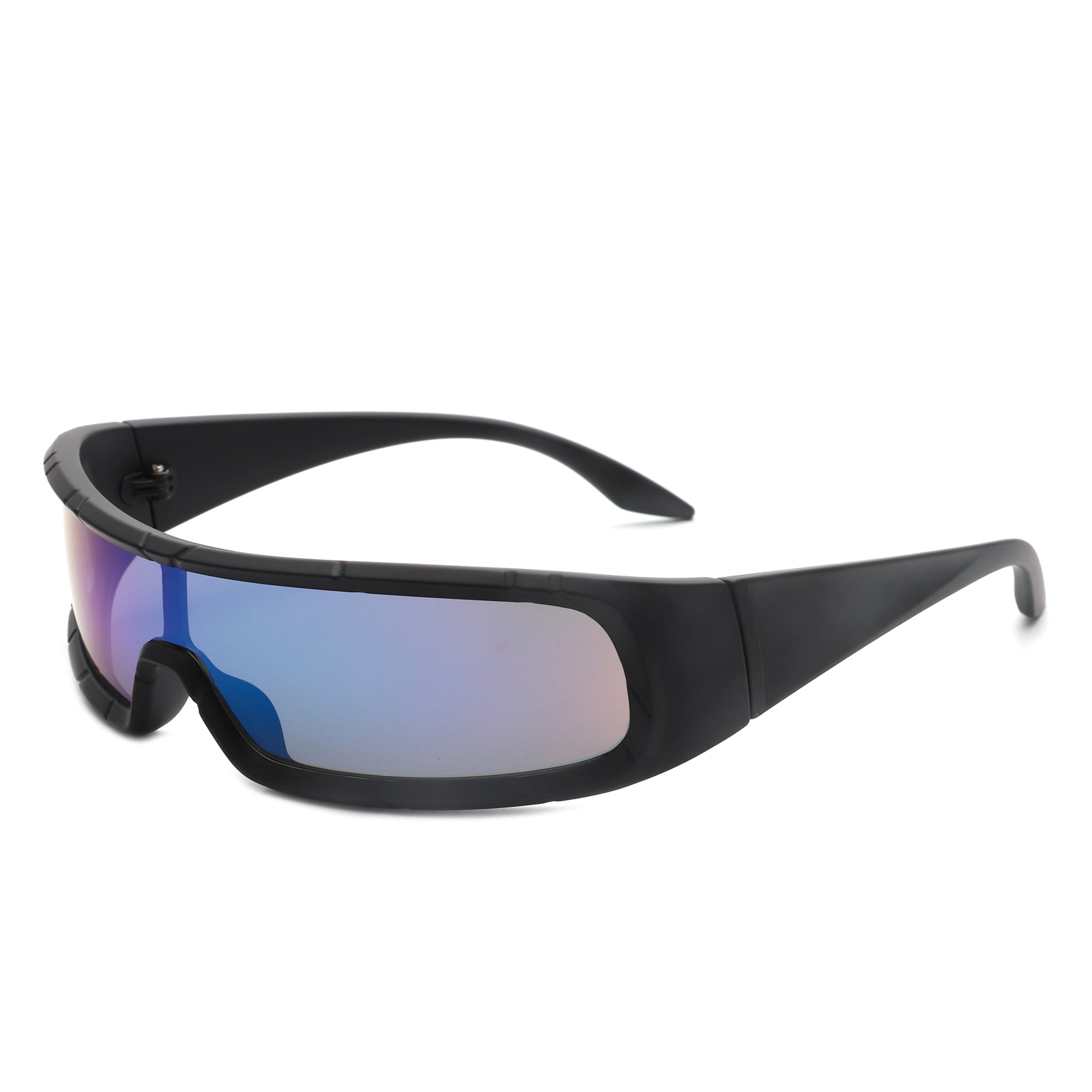 Orion - Futuristic Wrap Around Fashion Rectangle Shield Sunglasses