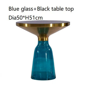 Classic Design Sebastian Herkner Round Glass Tea Side Table