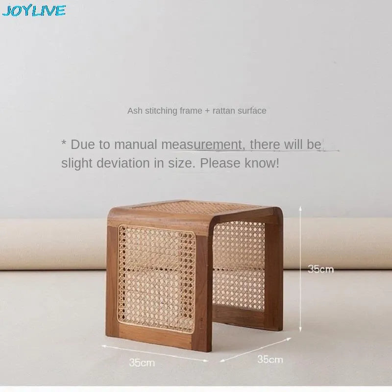 Rattan Small Square Table