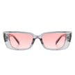 Netheria - Rectangle Retro Narrow Flat Lens Fashion Slim Sunglasses