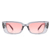 Netheria - Rectangle Retro Narrow Flat Lens Fashion Slim Sunglasses