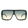 Wildwind - Square Fashion Flat Top Oversize Retro Sunglasses