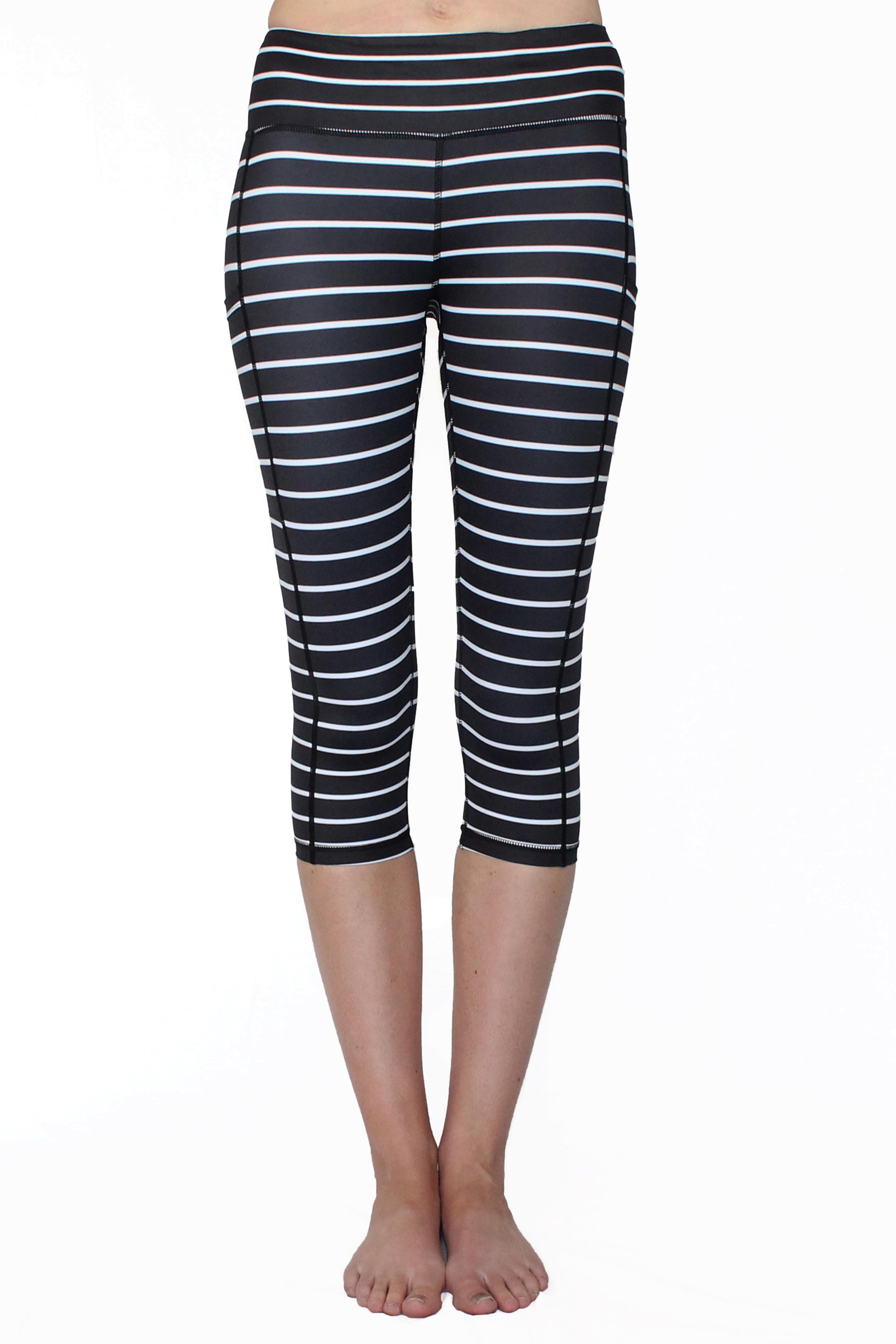 Black and White Stripe 2.0 - Pocket Capri