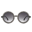 Dreamwey - Round Fashion Rhinestone Circle Oversize Women Sunglasses