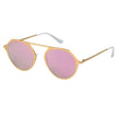 DRESDEN | Modern Flat Top Slender Round Sunglasses