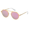 DRESDEN | Modern Flat Top Slender Round Sunglasses