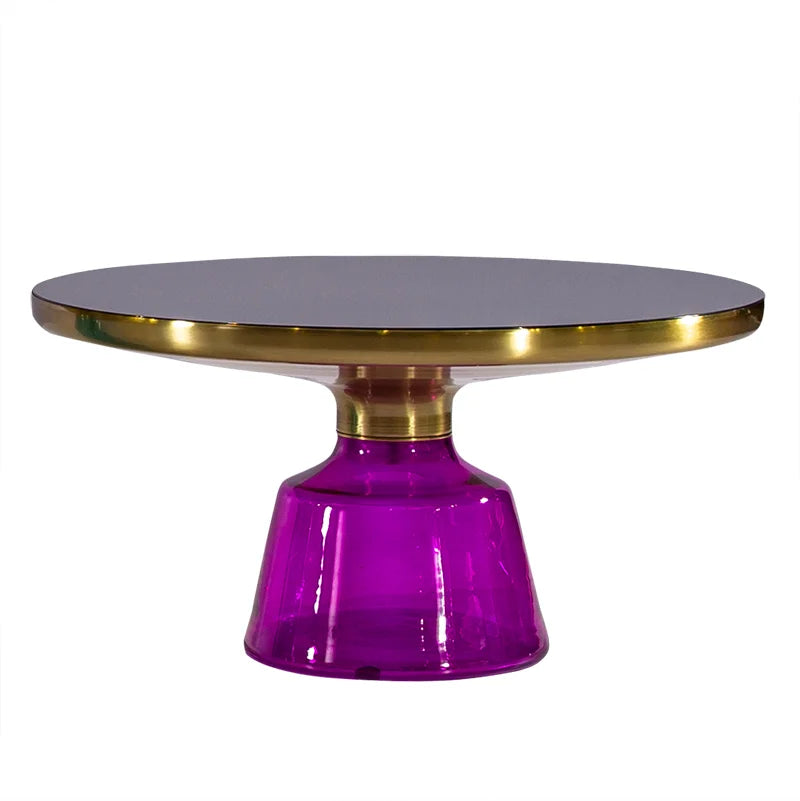 Classic Design Sebastian Herkner Round Glass Tea Side Table