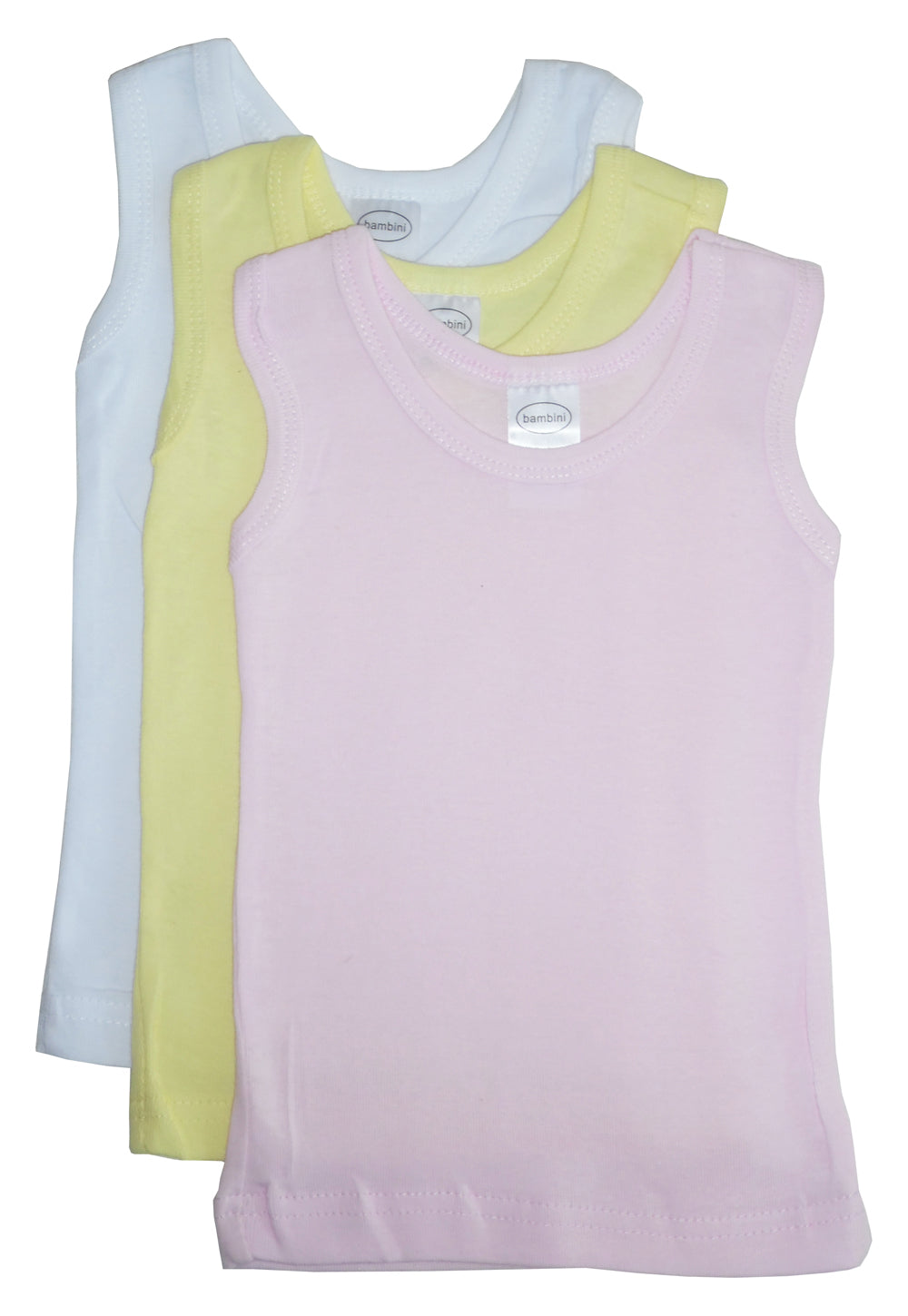 Lot de 3 débardeurs pastel pour filles Bambini