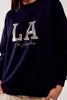 Sweat oversize Los Angeles en bleu marine