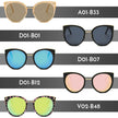 HOLMDEL | Women's Iconic Mirrored Lens Cat Eye Sunglasses