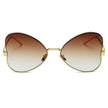 LINDSAY | Women Oversized Rounded Butterfly Fashion Sunglasses