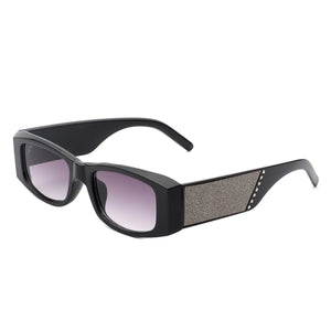 Harmonix - Retro Rectangular Narrow Vintage Slim Sunglasses