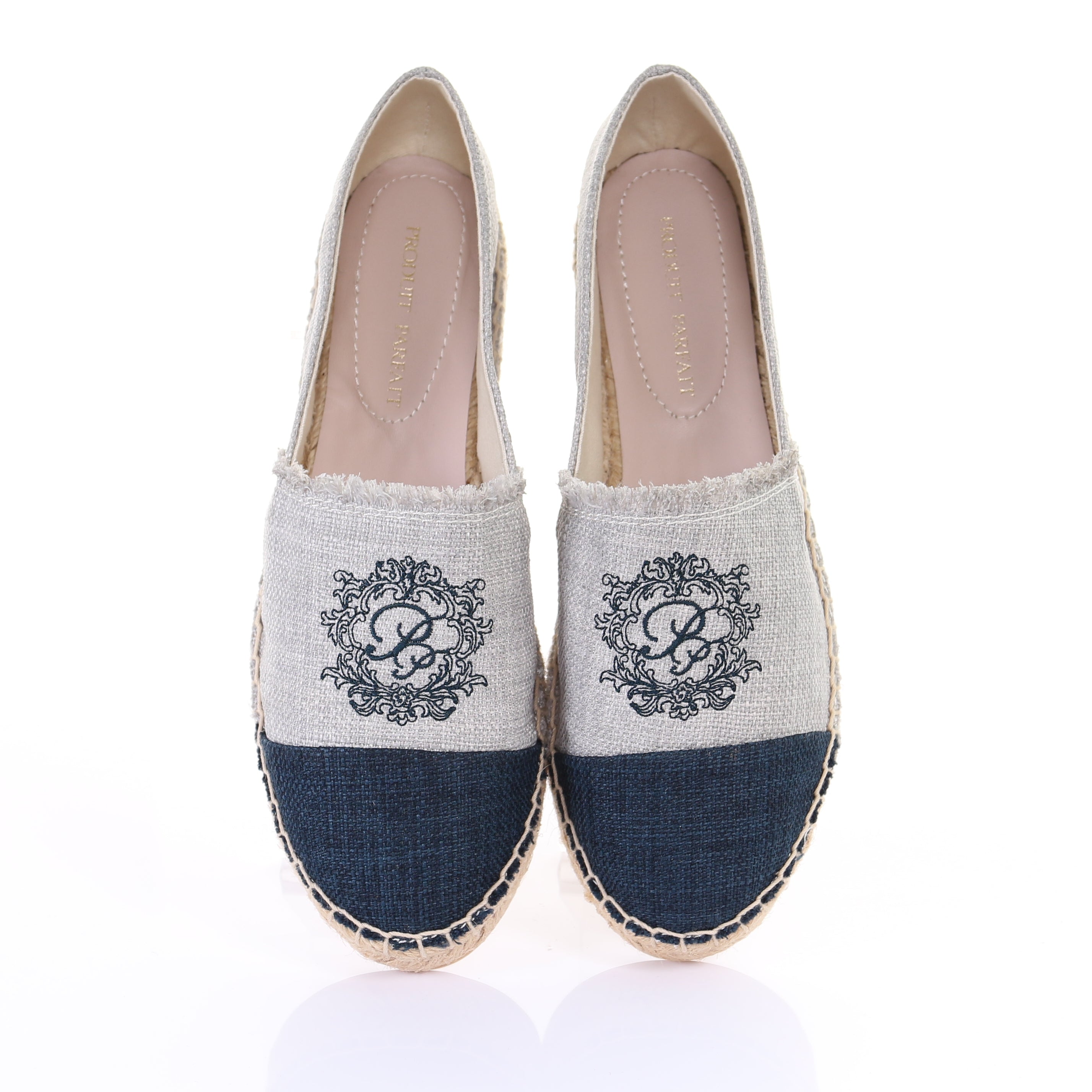 Espadrilles bicolores-Gris