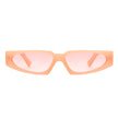 Quetzalx - Retro Rectangular Narrow Vintage Slim Sunglasses