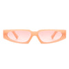 Quetzalx - Retro Rectangular Narrow Vintage Slim Sunglasses