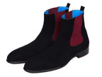 Bottines Chelsea en daim noir Paul Parkman (ID#SD841BLK)