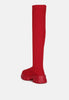 Loro Stretch Knit Knee High Boots