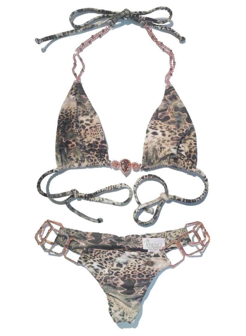 Rachel Triangle Top & Skimpy Bottom - Ocelot