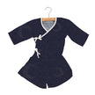 Midnight Moon - Robe portefeuille courte Newcastle en bambou