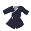 Midnight Moon - Robe portefeuille courte Newcastle en bambou