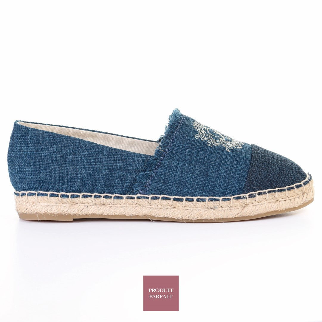 Espadrilles bicolores-Marine